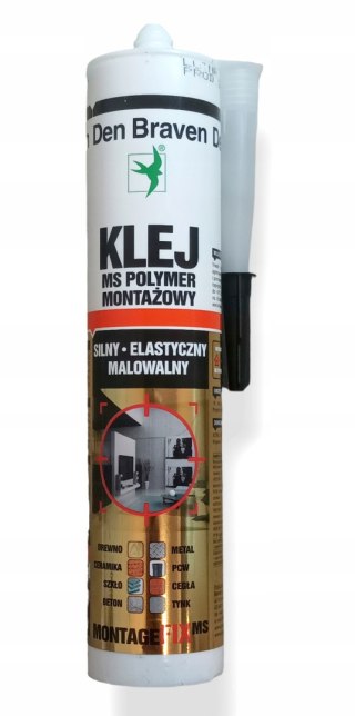 BOSTIK KLEJ ELASTYCZNY MONTAGE FIX-MS 290ML BIAŁY OUTLET