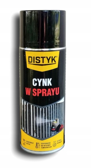 Distyk Cynk w sprayu 400 ml - ochrona antykorozyjna metali - szybkoschnący