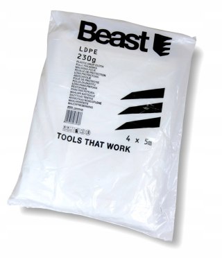 Folia budowlana malarska ochronna mocna LDPE 4x5M 230g