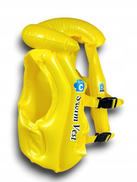 Kamizelka do nauki pływania ratunkowa dziecięca kapok 37x31cm kolory do wyb