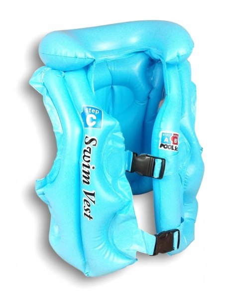 Kamizelka do nauki pływania ratunkowa dziecięca kapok 37x31cm kolory do wyb