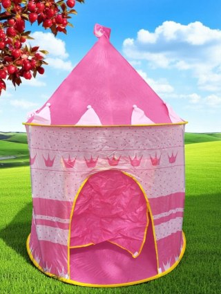 Namiot rozkładany do zabawy dla dzieci wys 135cm szer 105cm różowy