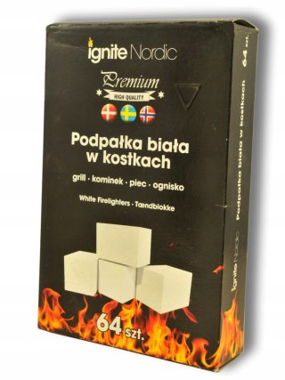 PODPAŁKA PARAFINOWA KOSTKI 64szt grill kominek HIT