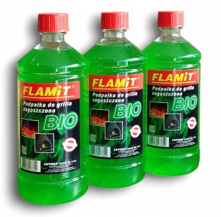 Podpałka żelowa zagęszczona 980 ml BIO grill kominek - zestaw 3 sztuk