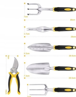 Zestaw narzędzi ogrodniczych aluminiowych Beast 6 szt