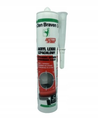 DEN BRAVEN ACRYL-FAST lekki szpachlowy biały 280ml
