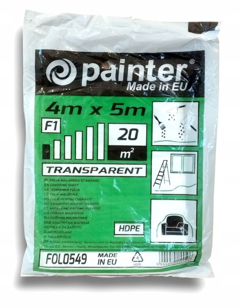 FOLIA MALARSKA OCHRONNA CIENKA Painter 4 x 5 m