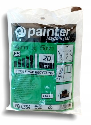 FOLIA MALARSKA OCHRONNA SUPER GRUBA F5 4x5m PAINTER
