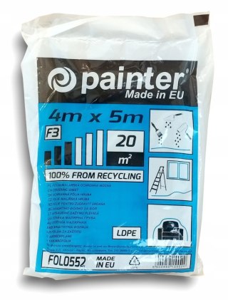 Folia malarska MOCNA ochronna 4x5m PAINTER