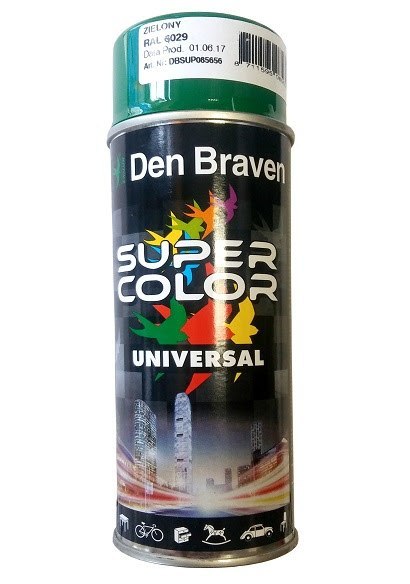 LAKIER SPRAY zielony połysk RAL 6029 Den Braven 400 ml