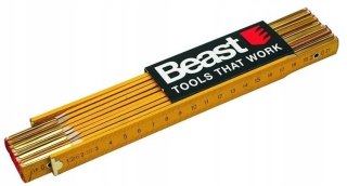 Miara składana metrówka plastikowa Beast 1 m