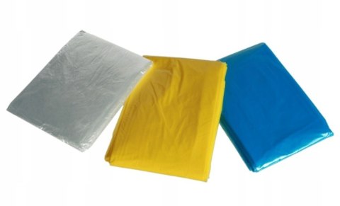 Poncho przeciwdeszczowe z kapturem rozmiar uniwersalny - mix kolorów