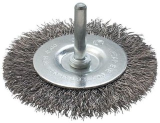 Szczotka tarczowa na wiertarkę drut falisty Beast741120 trzpień 6mm fi 65mm