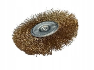 Szczotka tarczowa na wiertarkę drut falisty Beast741121 trzpień 6mm fi 80mm