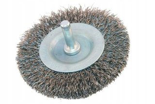 Szczotka tarczowa na wiertarkę drut falisty Beast741122 trzpień 6mm fi100mm