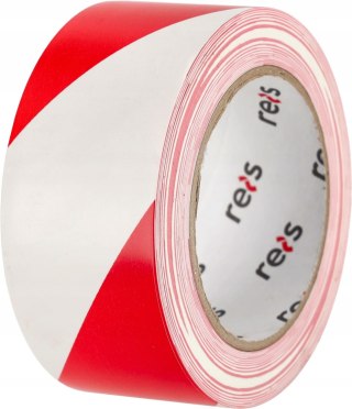 Taśma ostrzegawcza samoprzylepna PCV TASO-WRG CW 50mm x 33m biało-czerwona