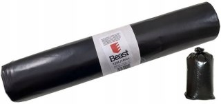 WORKI NA ŚMIECI GRUZ 70X110CM CZARNE ekstra mocne BEAST 120L rolka 10szt