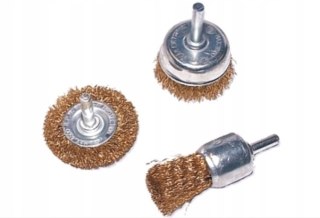 Zestaw 3 szczotek drucianych na wiertarkę Beast 740230 fi 1''-2''-2''