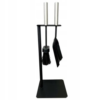 Zestaw kominkowy trzy elementowy - wieszak + szczotka + szufelka