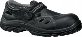 BUTY SANDFOX BLACK S1 skóra welur, podeszwa PU, kompozyt podnosek, rozm 44