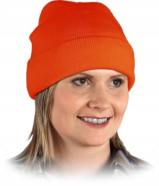 Czapka zimowa bawełniana Reis CZBAW P rozmiar 57-61 pomarańczowa
