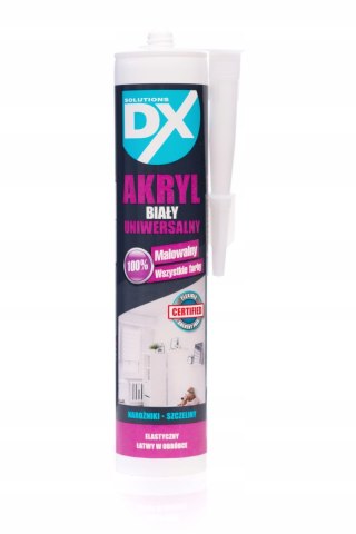 DX Akryl biały silikon wewnętrzny malowalny 280 ml