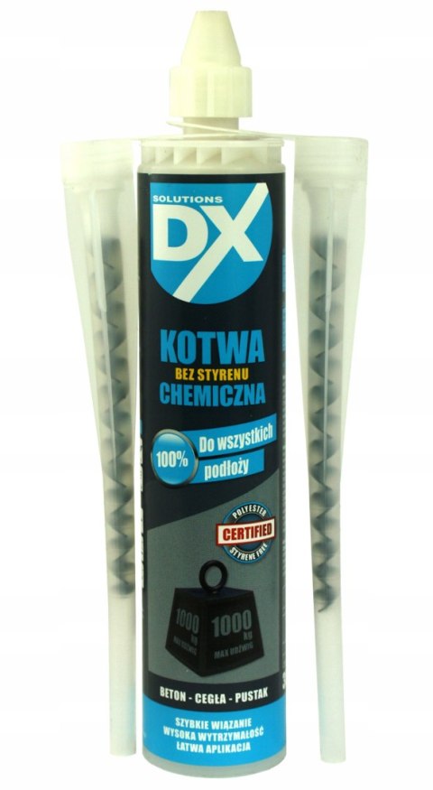 DX Kotwa Chemiczna bez styrenu 2-składnikowa 300ml