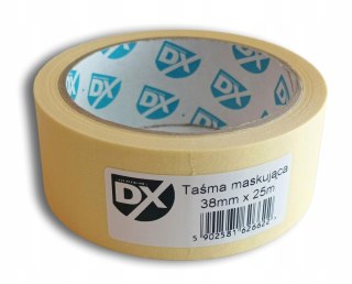 DX TAŚMA MALARSKA ŻÓŁTA 38mm x 25m maskująca