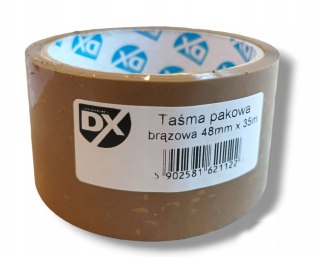 DX TAŚMA PAKOWA KAUCZUKOWA BRĄZOWA 48mm x 35m
