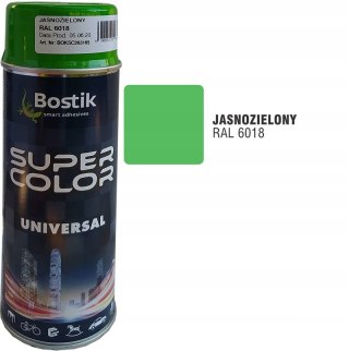 Farba spray Den Braven RAL 6018 uniwersalna jasnozielony połysk 400ml