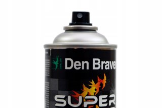 Farba spray wysokotemperaturowa czarna Den Braven 400 ml