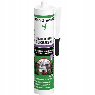 Kauczuk dekarski dachowy Elast-O-Rub Den Braven czarny 280ml