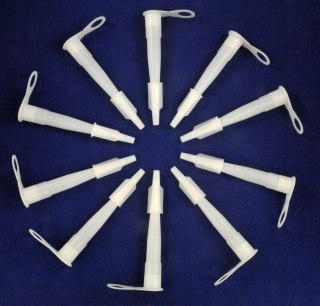 Końcówka do silikonu zawieszka nakrętka kpl 10 szt