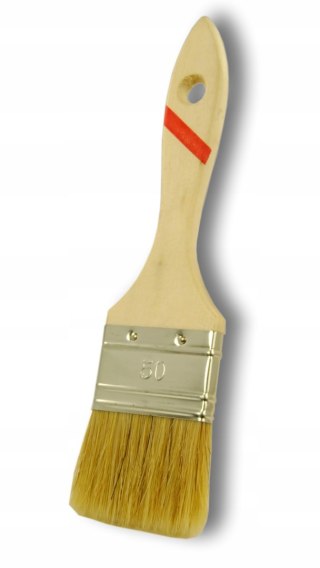 PĘDZEL PŁASKI drewniany 50 mm