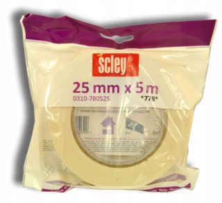 TAŚMA PIANKOWA MONTAŻOWA DWUSTRONNA SCLEY 25mm x 5m BIAŁA
