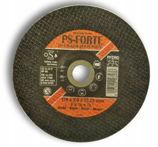 Tarcza tnąca metal 178 mm x 3 mm Pferd odgięta