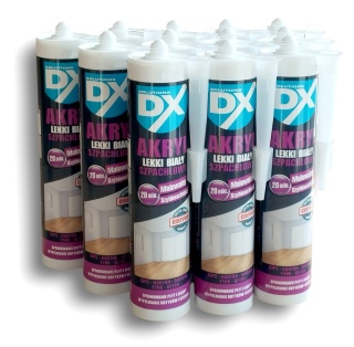 Akryl szpachlowy DX ( Light Acrylic) 280 ml - komplet 12 sztuk - OUTLET