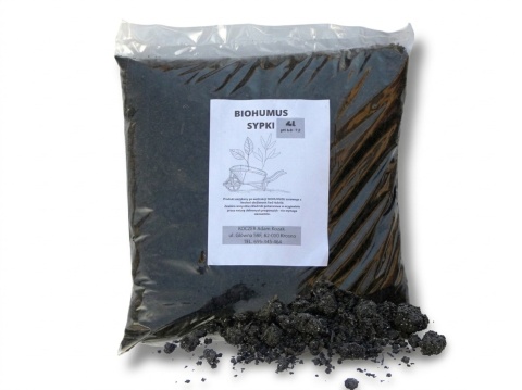 Biohumus Sypki Naturalny Nawóz Organiczny Obornikowy Czysty Ziemia 4 L