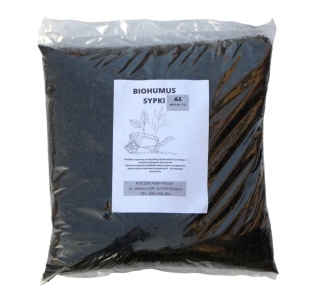 Biohumus Sypki Naturalny Nawóz Organiczny Obornikowy Czysty Ziemia 4 L