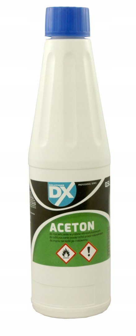 DX ACETON TECHNICZNY ZMYWACZ ROZPUSZCZALNIK 0,5 L