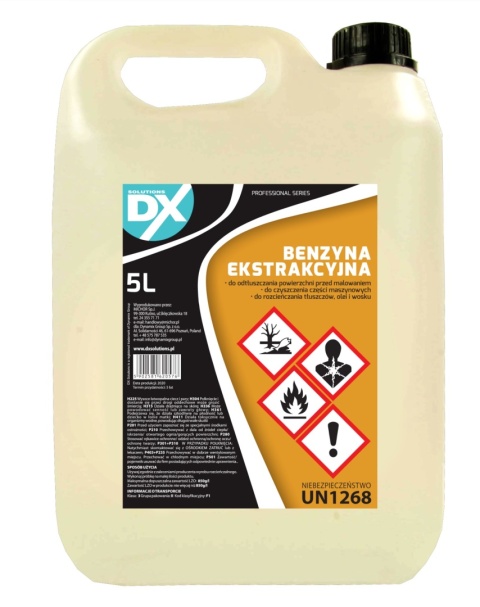 DX Benzyna ekstrakcyjna niskoaromatyczna 5L - czyszczenie i odtłuszczanie