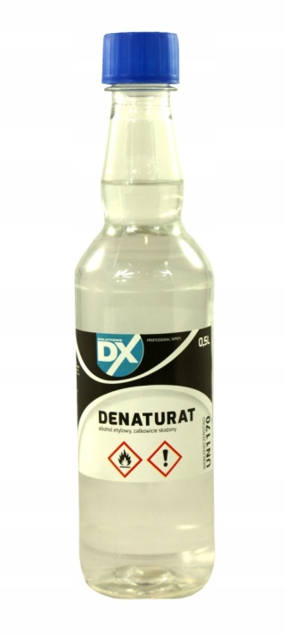 DX Denaturat biały 90% 0,5L - etanol skażony, alkohol techniczny