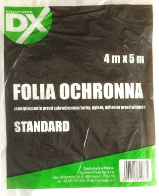 DX Folia Malarska ochronna STANDARD 4m x 5m płachta zabezpieczająca