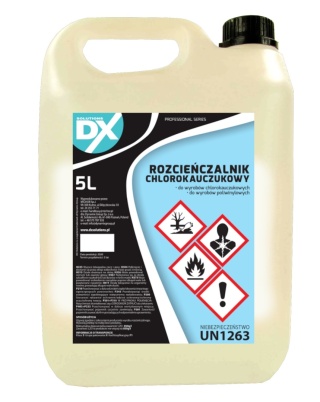 DX Rozpuszczalnik chlorokauczukowy 5L farby lakiery czyszczenie narzędzi