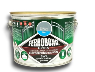 Farba antykorozyjna na rdzę 3w1 Ferrobond Ultra RAL7046 STALOWY matowy 2,5L