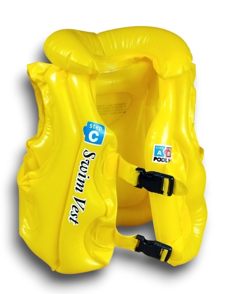 Kamizelka do nauki pływania ratunkowa dziecięca kapok 37x31cm kolory do wyb