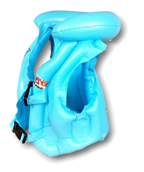 Kamizelka do nauki pływania ratunkowa dziecięca kapok 37x31cm kolory do wyb