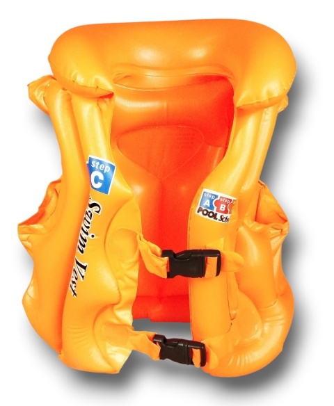 Kamizelka do nauki pływania ratunkowa dziecięca kapok 37x31cm kolory do wyb