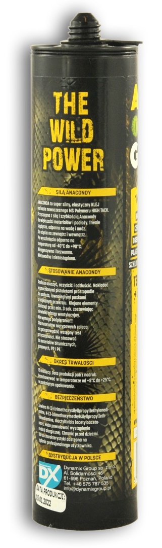 Klej ANACONDA High Tack BIAŁY 290ml - Mega Mocny, Trzyma Od Razu! Giga Siła