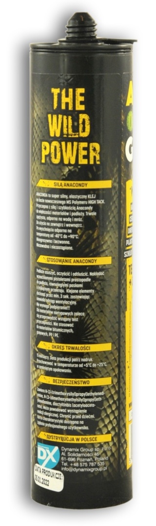 Klej ANACONDA High Tack BIAŁY 290ml - Mega Mocny, Trzyma Od Razu! Giga Siła